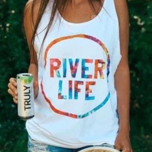 Price drop on this cute little River life tank top new size small